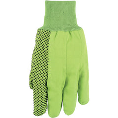 Large Green Canvas Dots 8 OZ 100% Cotton