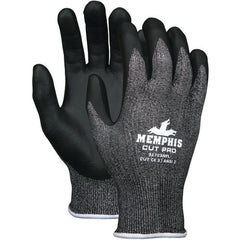 MCR Safety Cut Pro Glove - 13 Gauge HyperMax Shell - Nitrile Foam Coated Palm and Fingertips - Size Large - Caliber Tooling