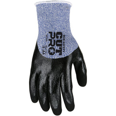 13 Ga Blue/White HPPE/Glass Blk Nitrile