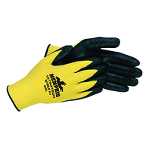 Nitrile KV Gloves - Black Nitrile Dip Palm/Fingers - Size Medium - Caliber Tooling