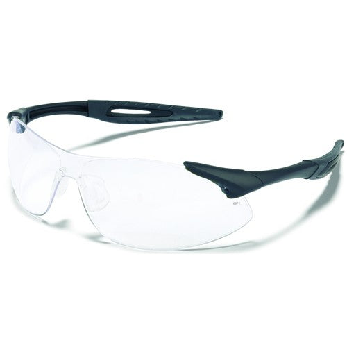 Safety Glasses - Clear Anti-Fog Lens - Black Frame - IA1 Style - Caliber Tooling