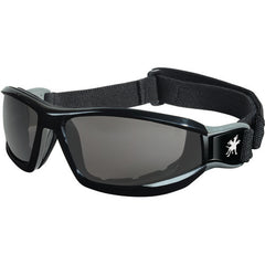 RP1 Black Frame w/Strap Gray Anti-Fog Lens - Safety Glasses - Caliber Tooling