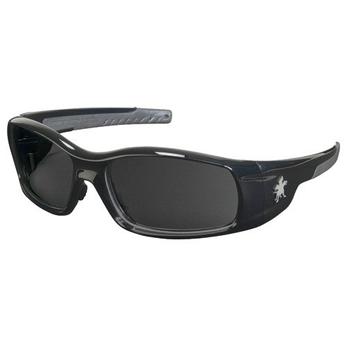 Safety Glasses - Black Frame-Gray Lens - SR1 Style - Caliber Tooling