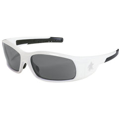 Safety Glasses - White Frame-Gray Lens - SR1 Style - Caliber Tooling