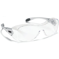 Safety Glasses - Clear Anti-Fog - Steel Color - OTG Style - Caliber Tooling