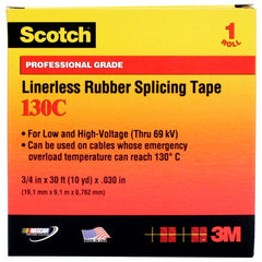 Scotch Linerless Rubber Splicing Tape 130C 1″ × 15 ft Black - Caliber Tooling