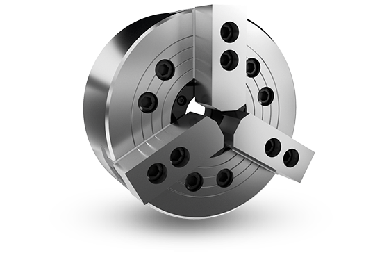 Auto Strong N-200A Series 3-jaw through-hole power chuck (adapter included) - Part # N-218A11 - Exact Industrial Supply