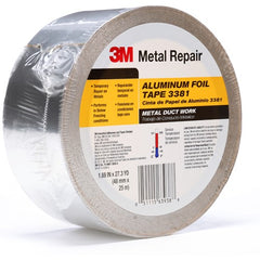 48 mm × 25 m 2.7 mil Foil Tape Silver Alt Mfg # 63938 - Caliber Tooling