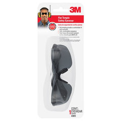 3M Flat Temple Eyewear Anti-Scratch 47011H1-DC Black/Gray Gray Lens - Caliber Tooling