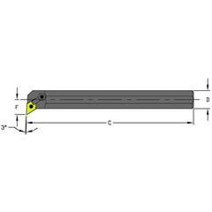 S20T MDUNL4 Steel Boring Bar - Caliber Tooling