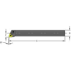 A20S MWLNL4 Steel Boring Bar w/Coolant - Caliber Tooling