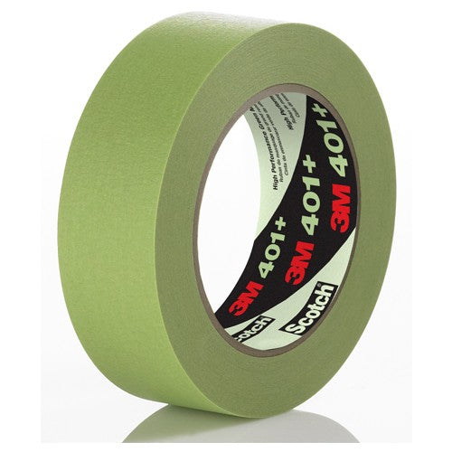 3M High Performance Green Masking Tape 401+ 18 mm × 55 m - Caliber Tooling