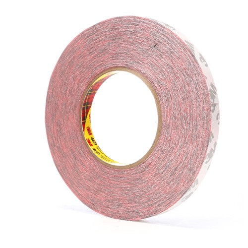 3M Double Coated Tape 469 Red 1/2″ × 60 yd 5.5 mil - Caliber Tooling