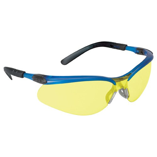 ‎3M BX Protective Eyewear. 11524-00000-20 Light Amber Anti-Fog Lens Ocean Blue Frame - Caliber Tooling