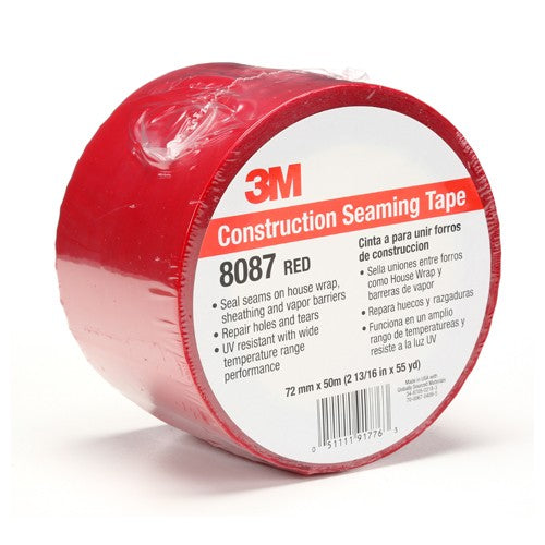 72 mm × 50 m Construction Seaming Tape Red Alt Mfg # 91776 - Caliber Tooling