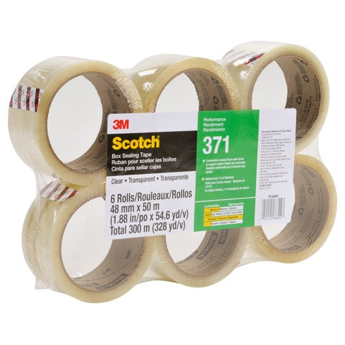 Scotch Box Sealing Tape 371 Clear 48 mm × 50 m - Caliber Tooling