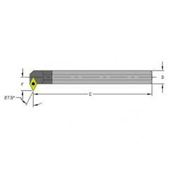 E12S SDNCR3 Solid Carbide Boring Bar w/Coolant - Caliber Tooling