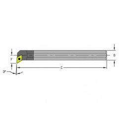 C08R-SDUCL2 1/2" SH; 8" OAL - Indexable Boring Bar - Caliber Tooling