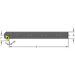 A12Q SDXCL3 Steel Boring Bar w/Coolant - Caliber Tooling