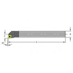 M-E12Q SCLCL06 Solid Carbide Boring Bar w/Coolant - Caliber Tooling