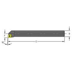 S08M SCLCL2 Steel Boring Bar - Caliber Tooling