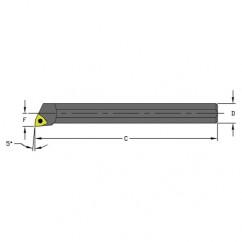 HM12Q SWLCR3 Heavy Metal Boring Bar w/Coolant - Caliber Tooling