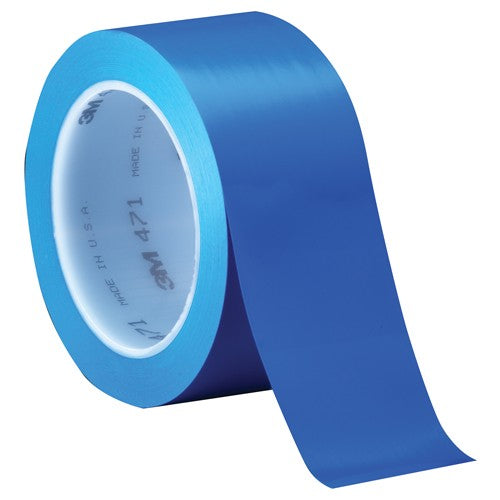 3M Vinyl Tape 471 Blue 1/4″ × 36 yd 5.2 mil Individually Wrapped Conveniently Packaged - Caliber Tooling