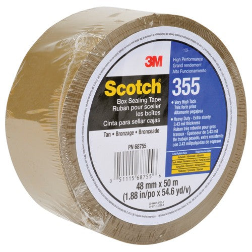 Scotch Box Sealing Tape 355 Tan 48 mm × 50 m - Caliber Tooling