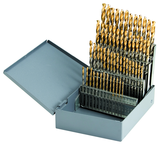 1/16 - 1/2 X 64Ths HSS Straight Shank Split Point Gold-P Drill Set (29Pcs) - Caliber Tooling