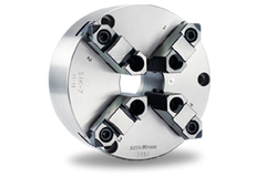 Auto Strong SIK Series 4-jaw strong scroll chuck plain back, 2-piece jaws (front and back mounted) - Part # SIK-16 - Exact Industrial Supply