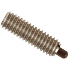 End Force Spring Plunger - 2 lbs Initial End Force, 9 lbs Final End Force (1/4″–20 Thread) - Caliber Tooling