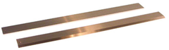 #SE96SSBHD - 96" Long x 3-17/64" Wide x 11/32" Thick - Stainless Steel Straight Edge With Bevel; No Graduations - Caliber Tooling