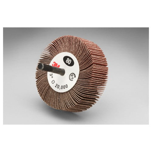 3M Flap Wheel 244D Type 83 3″ × 1″ × 1/4″ 60 X-weight - Caliber Tooling