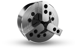 Auto Strong VA Series 3-jaw wedge type non through-hole power chuck (adapter included) - Part # V-210A8 - Exact Industrial Supply