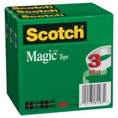 ‎Scotch Magic Invisible Tape 810-3PK 3/4″ × 36 yd × 0″ (19 mm × 32 9 m) - Caliber Tooling