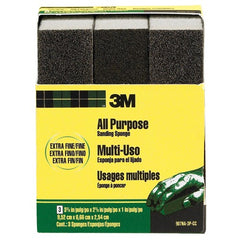 ‎3M General Purpose Sanding Sponge 907NA-3P-CC 3 3/4″ × 2 5/8″ × 1″ Dual Grit Extra Fine/Fine - Caliber Tooling