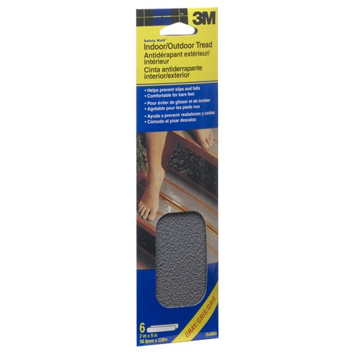 ‎3M Safety-Walk Slip Resistant Tape 370G-T2X9-6PK 2″ × 9″ Grey - Caliber Tooling